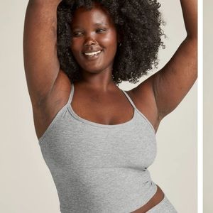 Beyond Yoga Gray Spacedye Racerback Bra